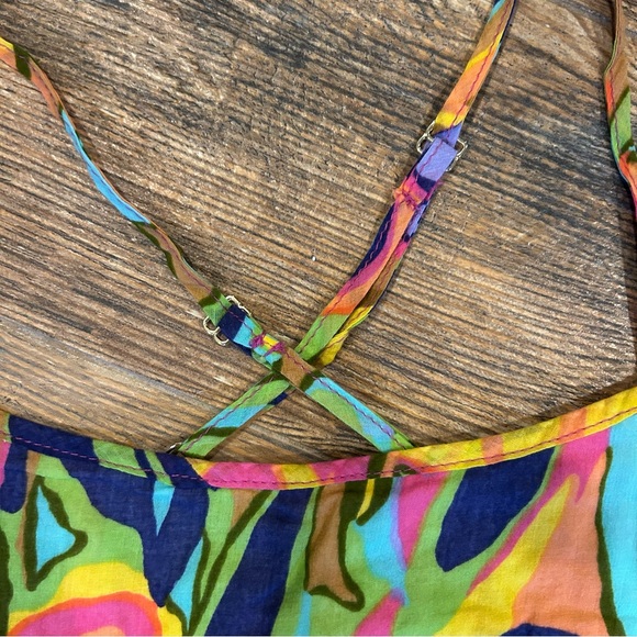 Tori Richard Honolulu Bright Floral Sundress Size U (Fits S/M) - Picture 3 of 7